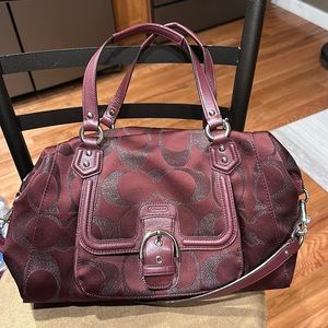 Coach Maroon Purse